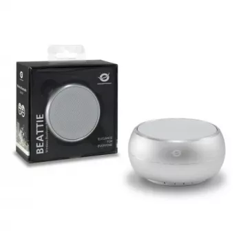 Belaidis Bluetooth garsiakalbis Conceptronic BEATTIE, sidabrinis, 3 W, 150–20000 Hz, Bluetooth 3.0+HS, Micro-USB