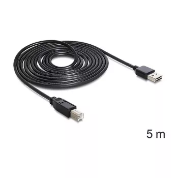 USB laidas DeLOCK 85553 USB 2.0 5m USB A USB B juodas