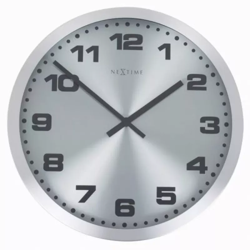 NeXtime laikrodis Mercure 2906zw, 25 cm, sieninis, sidabrinis