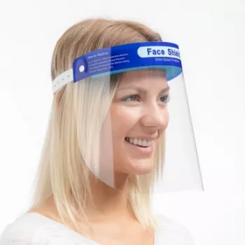 Apsauginis veido skydelis skaidrus be rūko modelis