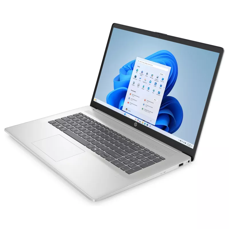 Nešiojamas kompiuteris HP 17 cp2640ng – 17,3 colio, AMD Ryzen 3, 8 GB RAM, 512 GB SSD, Full HD, sidabrinis (C94HSEA)