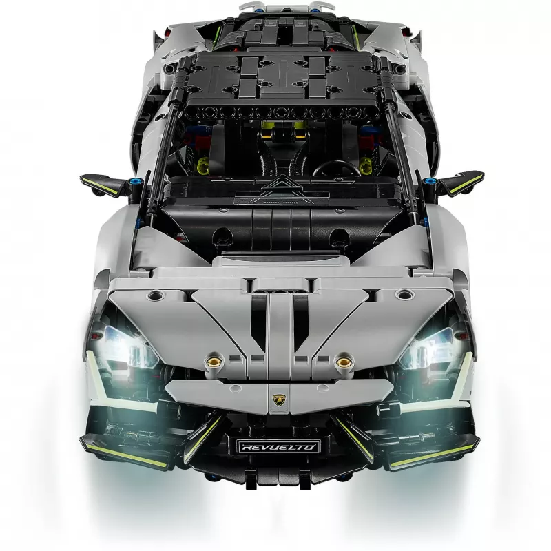 LEGO Technic Supercar Lamborghini Revuelto 42214 — 1:10 mastelio modelio rinkinys, 1135 dalių