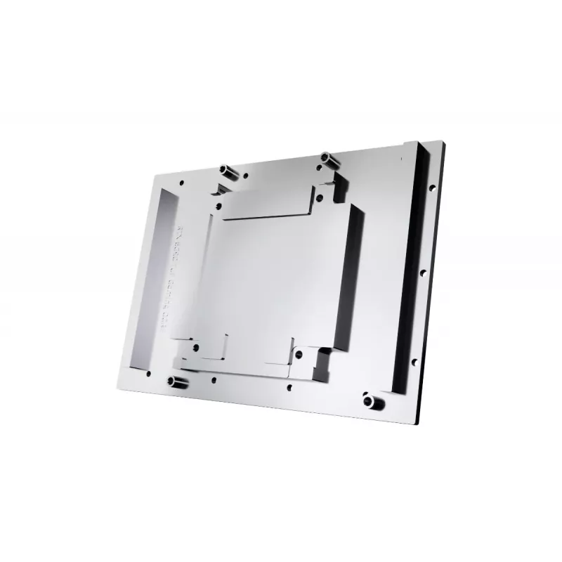 Alphacool 10269 galinė plokštė – akrilas, aliuminis, chromuotas varis, nailonas, juoda, 155,5x235,9x34 mm
