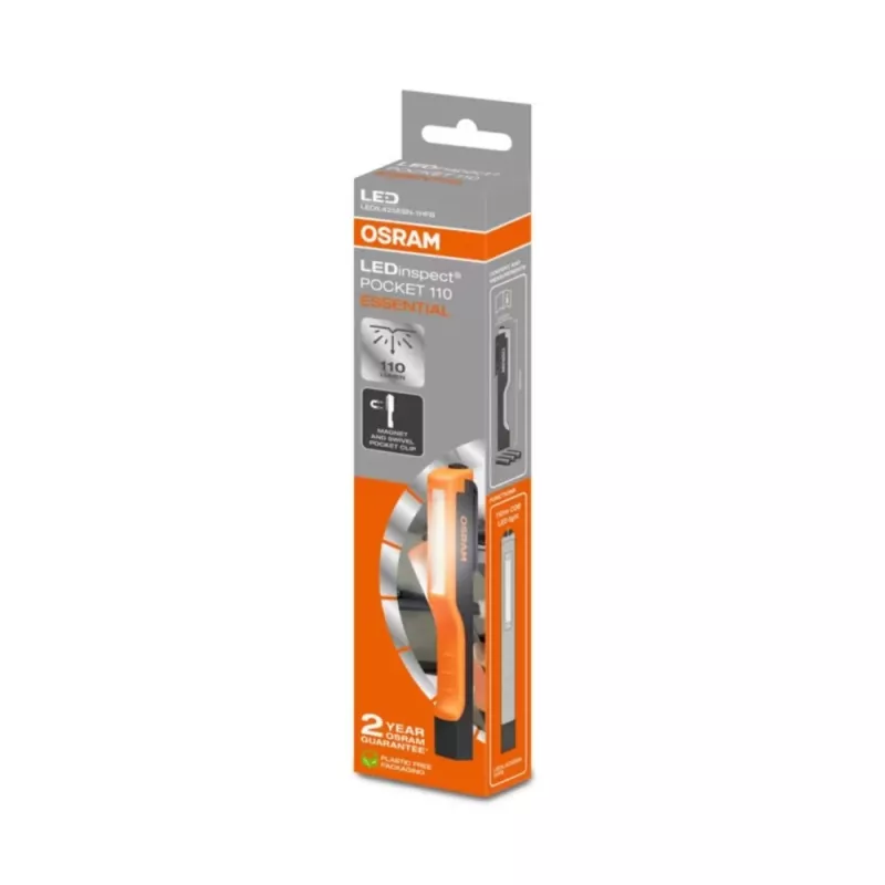 Osram LEDinspect Pocket 110 Essential rankinė LED apžiūros lempa, įkraunama