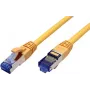 Value 21.99.1934 RJ45 tinklo kabelis, jungiamasis kabelis CAT 6a S/FTP 0,30 m Geltonas 1 vnt.