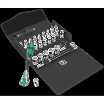 Wera 05003536001 8100 SB All-in Zyklop Speed veržliarakčių rinkinys, 3/8 colio, 35 dalių