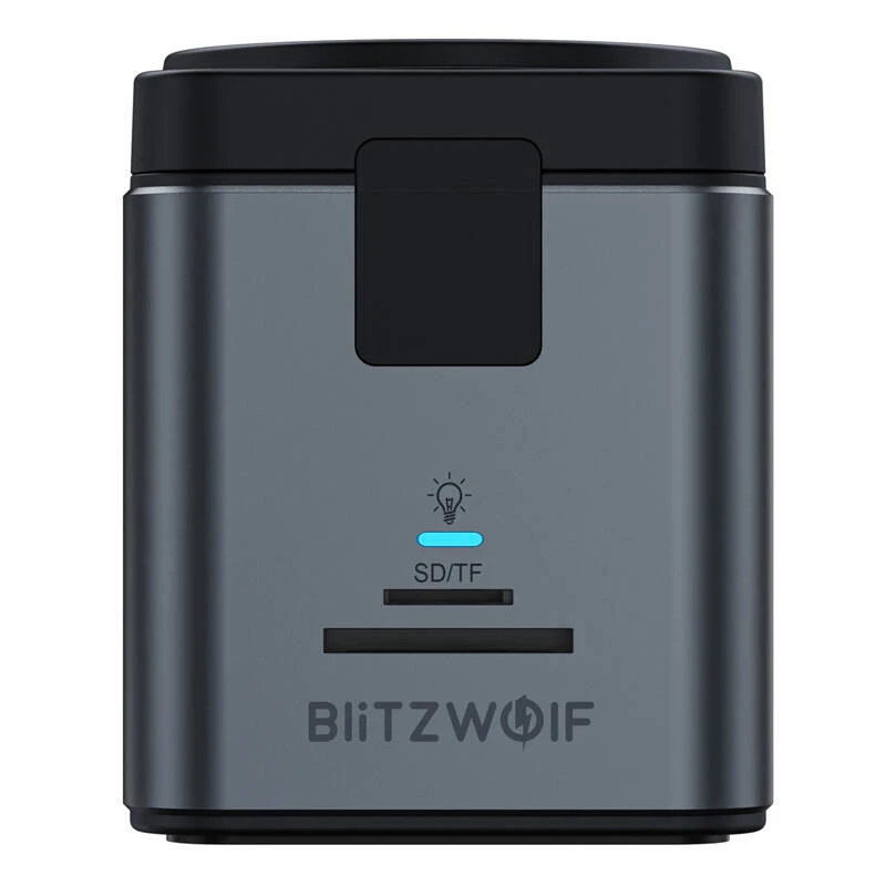 Dokavimo stotelė BlitzWolf BW-TH17 9-in-1 su 15W belaidžiu įkrovikliu — USB-C, HDMI, PD prievadai