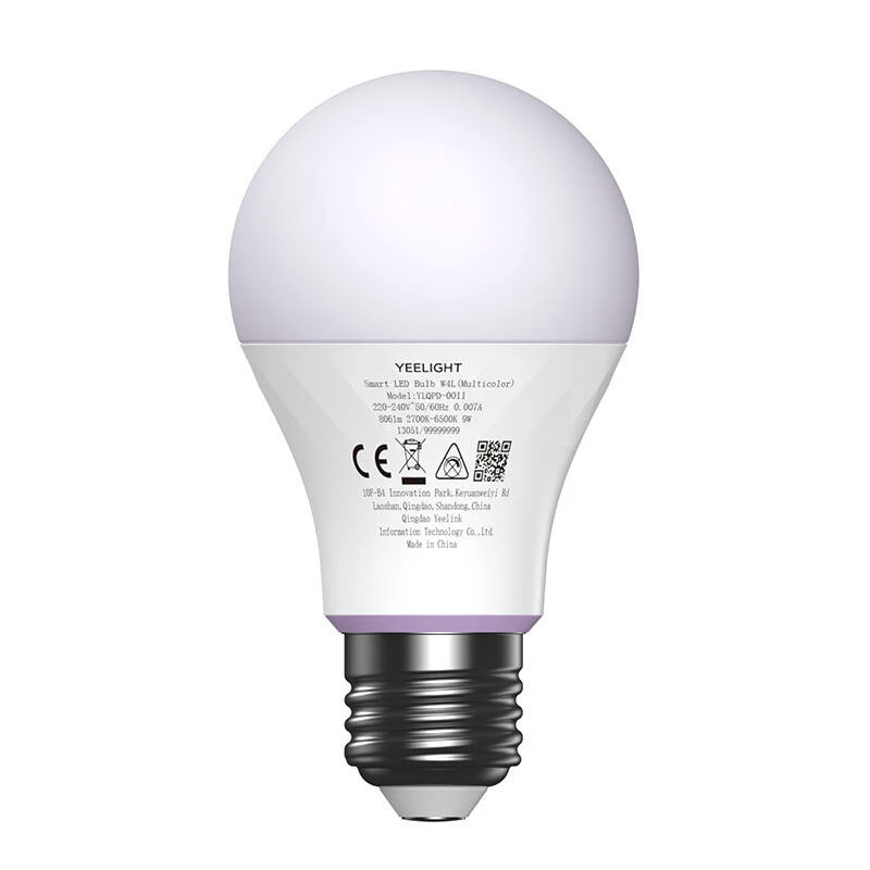 YEELIGHT W4 protinga lemputė Wi-Fi/Bluetooth E27 spalvota (YLQPD-0011) 4 vnt.