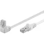 Wentronic Goobay CAT 5e Patch Laidas 1x 90° kampinis, F/UTP, Baltas, 2 m - CCA vario mišinys, 1x RJ45-Kištukas 90° (8P8C) (94179)