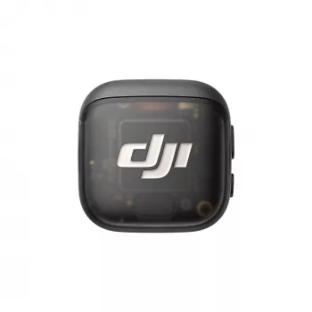 Belaidis kūno siųstuvas DJI MIC 3 – kompaktiškas nešiojamas mikrofonų siųstuvas, juodai pilkas
