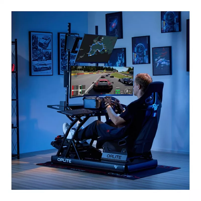 Oplite R8 monitoro laikiklis ant stalo juodas (OP-R8-4MMB)