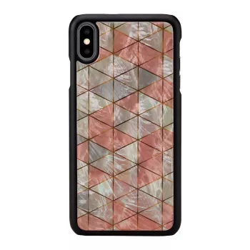 Apsauginis dėklas iKins iPhone XS Max – deimantinis raštas, juodas