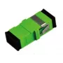Extralink SC/APC adapteris, vienmodis, simpleksas, be flanšo, žalias