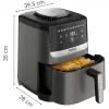Tefal Easy Fry Silence EY551HE0 oro gruzdintuvė 5 L juoda, pilka, nerūdijantis plienas
