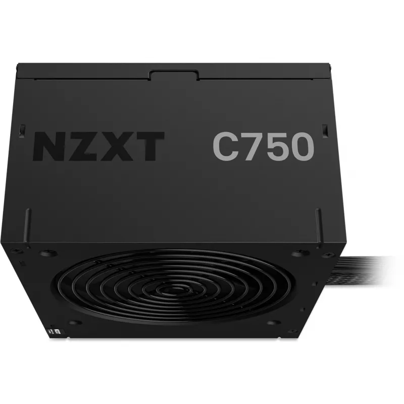 Maitinimo šaltinis NZXT C750 Bronze 750 W, 24 kontaktų ATX, 80 PLUS Bronze, 120 mm ventiliatorius, Juoda