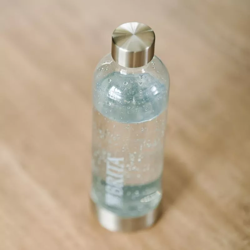 Brita 1043722 gazuoto vandens butelis – nerūdijančio plieno, 1 l, skaidrus, 2 vnt. pakuotė