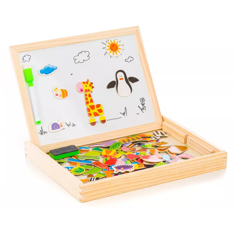 Extralink Toys Dvipusė kreidinė-magnetinė edukacinė lenta