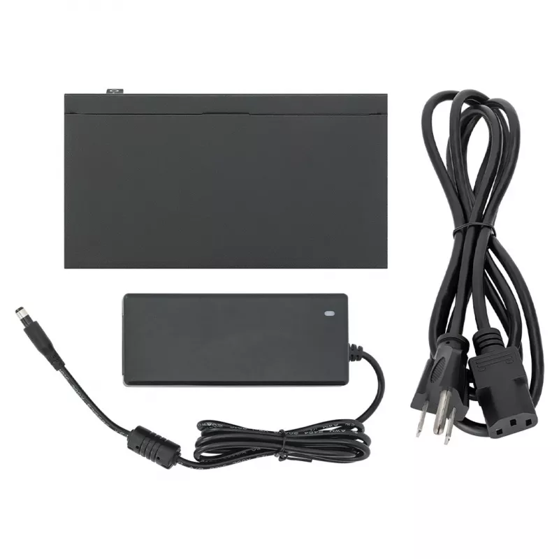 Intellinet 5xPoE Praėjimo jungiklis Gigabit, maitinamas per PoE arba AC, 68W
