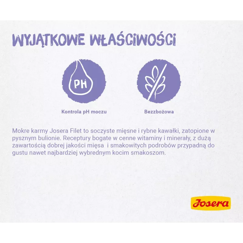 JOSERA vištienos filė su veršiena – šlapias kačių ėdalas – 70 g