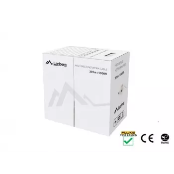Tinklo kabelis Lanberg LCU5-12CU-0305-B U/UTP Cat5e 305 m mėlynas