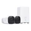 Eufy Security eufyCam 2 Pro belaidė namų apsaugos kamerų sistema, 365 dienų baterijos veikimas, HomeKit suderinamumas, 2K raiška, IP67 atspari oro sąlygoms, naktinis matymas, 2 kamerų rinkinys, be mėnesinio mokesčio