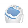 Skalbimo mašina su viršutiniu pakrovimu Mesko MS 8053 – 3 kg talpa, 360×370×530 mm, mėlyna/balta