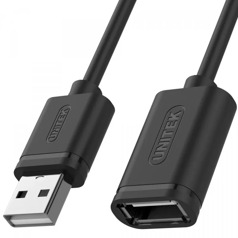Prailginimo kabelis Unitek Y-C428GBK USB 2.0, Am-af, 1 m