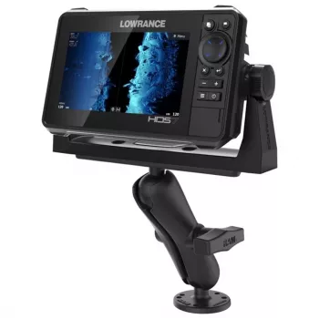 RAM Mounts jūrinis elektronikos laikiklis RAM-111U, aliuminis, juodas