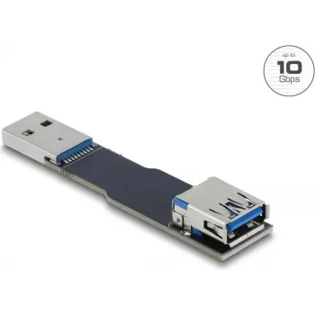 Keitiklis USB Type-A į Type-A DELOCK 67420, juodas