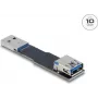 Keitiklis USB Type-A į Type-A DELOCK 67420, juodas