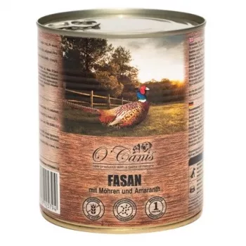 O'CANIS Pheasant with Carrots Monoprotein šlapias šunų ėdalas - 800g