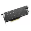 Alphacool ES 1 lizdo GPU vandens blokas, skirtas Nvidia H200 141GB NVL, 2x G1/4, juodas/anglies