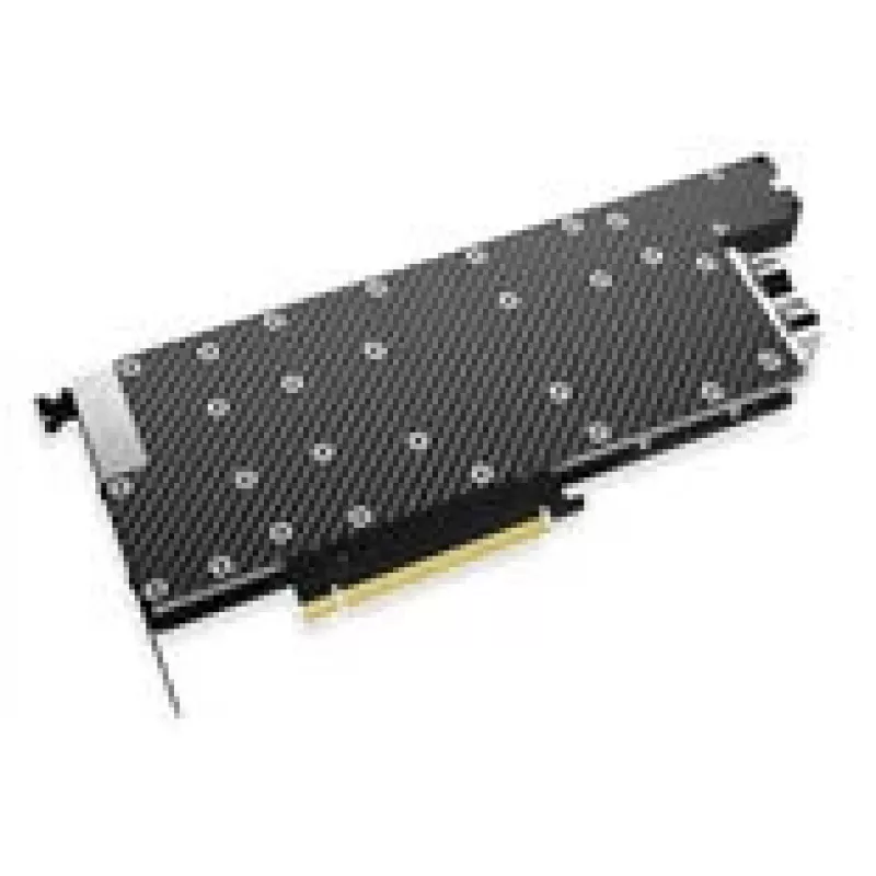 Alphacool ES 1 lizdo GPU vandens blokas, skirtas Nvidia H200 141GB NVL, 2x G1/4, juodas/anglies