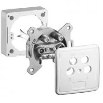 Wentronic Goobay SET 4 skylučių antenos lizdas, 2 dB – praėjimo arba galinis lizdas, nuolatinės srovės praėjimas (67089)
