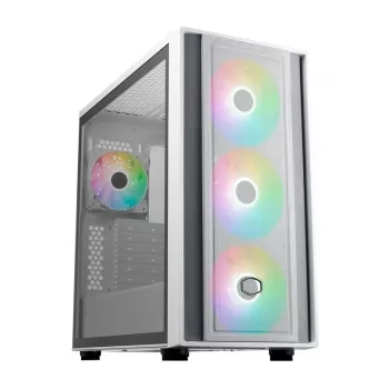 Cooler Master MasterBox 600 White Desktop – baltas kompiuterio korpusas