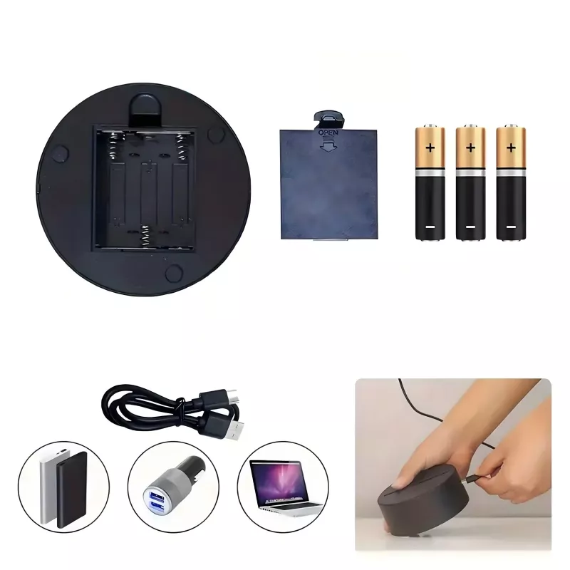 Naktinė lemputė Extralink HOME 3D širdies optinė iliuzija lovos lemputė USB