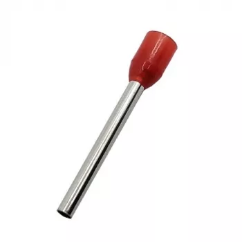 Presuojamas izoliuotas gnybtas 1,5mm²/16AWG varinei vielai, raudonas, 100 vnt.