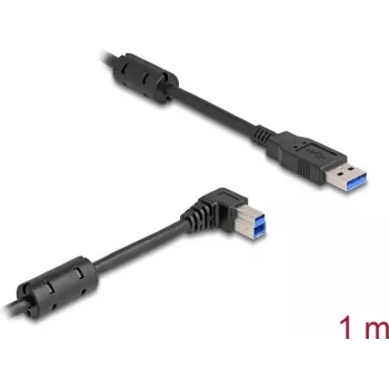 DeLOCK USB laidas Type-A (vyriškas) į Type-B (vyriškas) 90° kampu 1 m