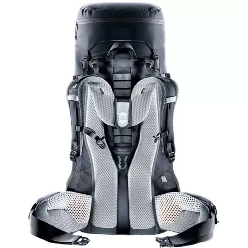 Deuter Aircontact Lite 45+10 SL moteriška žygiavimo kuprinė Juoda
