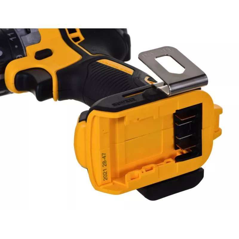 DeWALT DCK2080P2T-QW kombinuotas įrankių rinkinys — 18V Li‑Jon 5Ah (2x), šlifuoklis DCG405, gręžtuvas/suktuvas, M14 šlifavimo diskas, dėklas