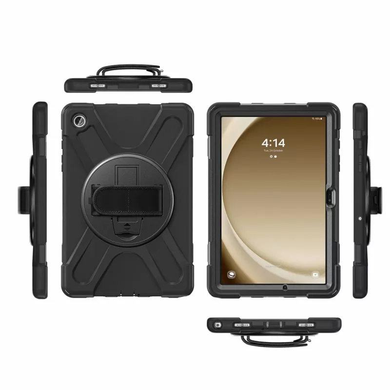 4smarts Dėklas Samsung Galaxy Tab A9+ 27,9 cm 2 stovo režimai Juodas