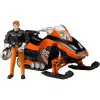 Bruder Sniego motociklas su vairuotoju