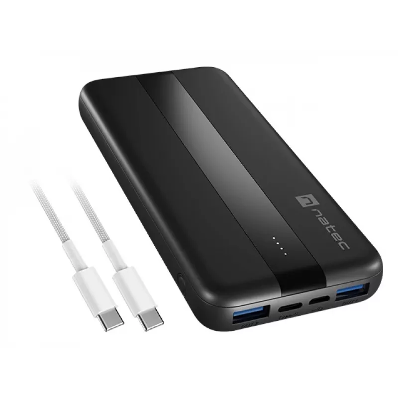 NATEC TREVI SLIM Q V2 ličio polimerinė 10000 mAh juoda