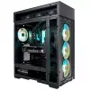 InWin Modfree Deluxe Big-Tower grūdinto stiklo korpusas - juodas