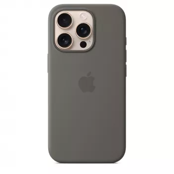 Apple iPhone 16 Pro silikoninis dėklas su MagSafe - pilkas