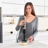 Panardintuvas Black & Decker BXHBA1500E — 1500 W rankinis blenderis su nerūdijančio plieno kotu, 20 greičių, smulkintuvu, plaktuvu, pulsavimo režimu