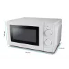 Mikrobangų krosnelė ESPERANZA ESTOFADO – 700 W, 20 L, 5 galingumo lygių, 24,5 cm sukamoji lėkštė, balta
