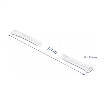 Supinta apsauginė rankovė DeLOCK 20806 10 m x 25 mm balta