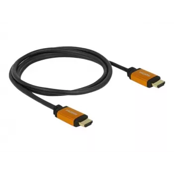 HDMI kabelis DeLOCK 85728 1,5 m Type A juodas auksuotas