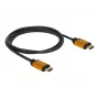 HDMI kabelis DeLOCK 85728 1,5 m Type A juodas auksuotas